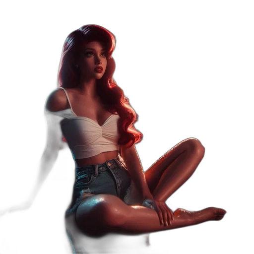 dress, concept art, 3d render, fantasy art, photorealistic, neon lights, fire, woman transparent PNG cut-out