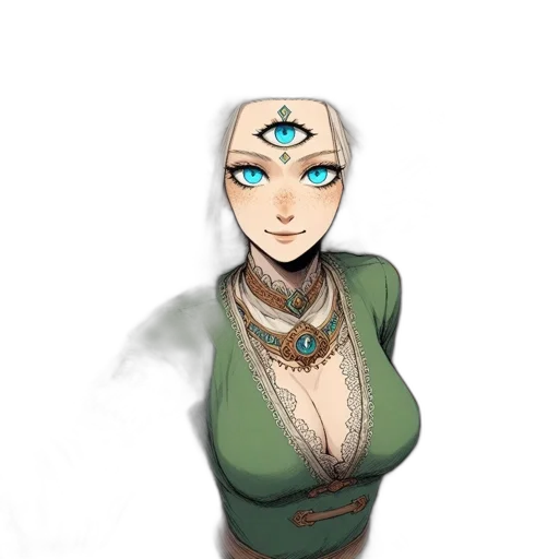 jewelry, staff, face, mask, fantasy art, concept art, pixel art, comic book art transparent PNG cut-out