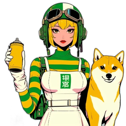 staff, robot, animal, weapon, pixel art, anime, concept art, cartoon transparent PNG cut-out