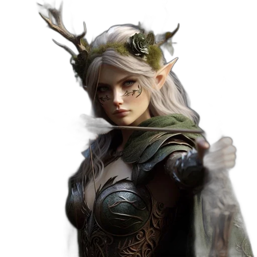 dragon, staff, crown, face, fantasy art, concept art, photorealistic, 3d render transparent PNG cut-out