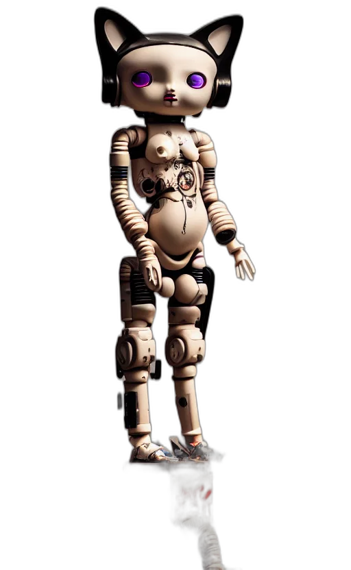robot, creature, animal, staff transparent PNG cut-out