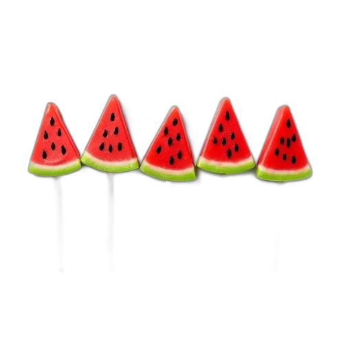 hat, umbrella, food, crown, 3d render, neon, set, six transparent PNG cut-out