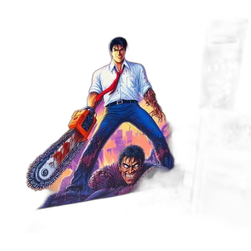 jacket, umbrella, car, weapon, concept art, comic book art, pixel art, watercolor transparent PNG cut-out