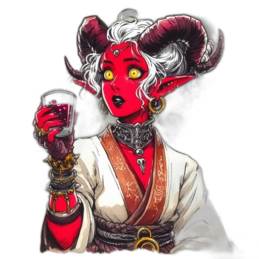 staff, mask, concept art, fantasy art, pixel art, watercolor, red, dark transparent PNG cut-out