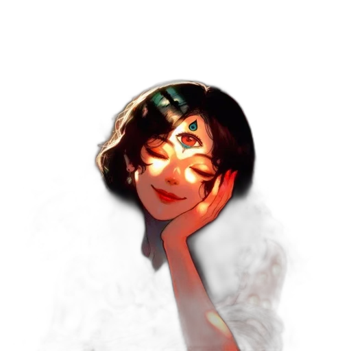 face, mask, staff, creature, photorealistic, 3d render, cartoon, concept art transparent PNG cut-out