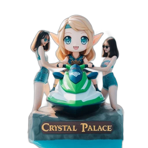 crown, jewelry, fantasy art, concept art, 3d render, cartoon, waterpark, giant transparent PNG cut-out