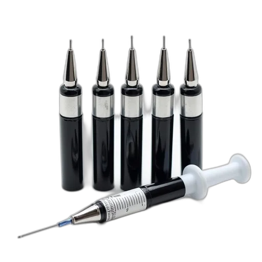 set, five, black, ink, cartridges, silver, tops, white transparent PNG cut-out