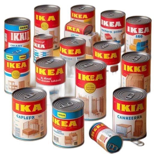 food, furniture, 3d render, concept art, photorealistic, collection, playful, labeled transparent PNG cut-out