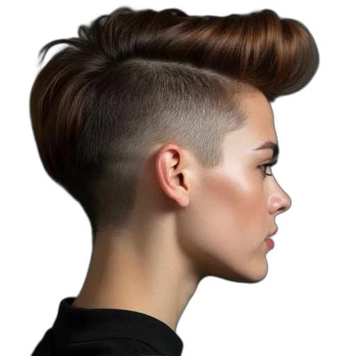 hair, face, crown, photorealistic transparent PNG cut-out