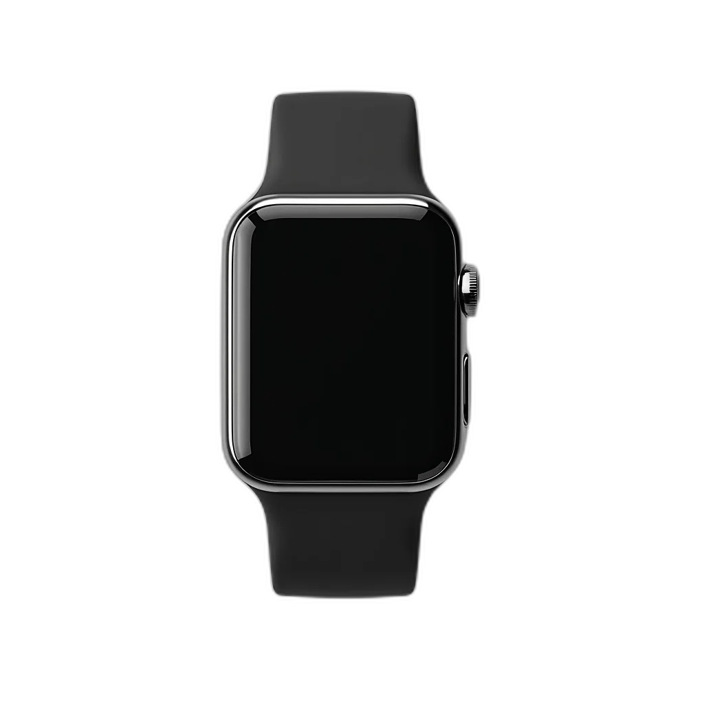 jewelry, 3d render, monochrome, black, wristwatch, silver, buckle, displayed transparent PNG cut-out