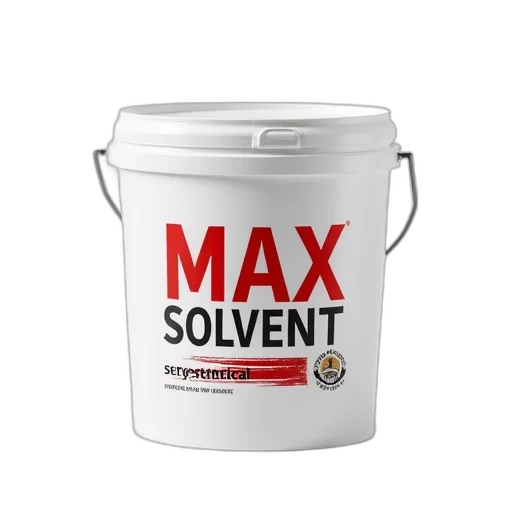 3d render, white, bucket, red, black, label, displayed, against transparent PNG cut-out