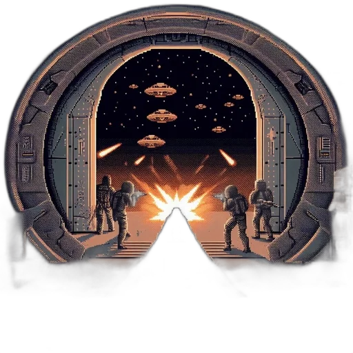 jacket, concept art, pixel art, fantasy art, 3d render, outer space, night, fire transparent PNG cut-out
