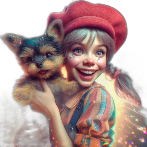 hat, animal, creature, fantasy art, photorealistic, 3d render, concept art, red transparent PNG cut-out