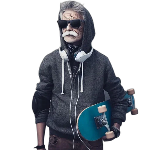 jacket, mask, staff, concept art, 3d render, cyberpunk, photorealistic, older transparent PNG cut-out