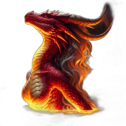 dragon, creature, animal, staff, fantasy art, concept art, pixel art, photorealistic transparent PNG cut-out