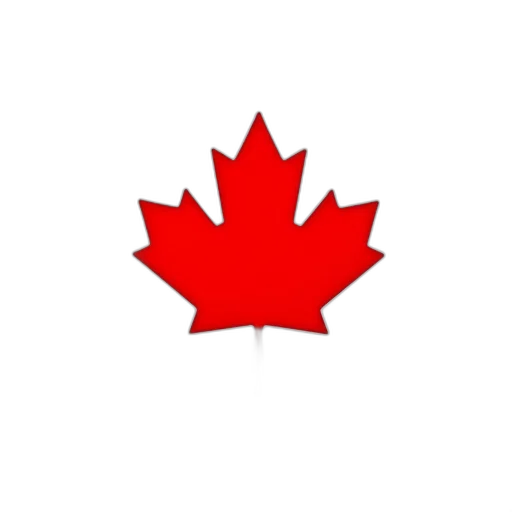 crown, staff, hat, red, white, poster, maple, leaf transparent PNG cut-out