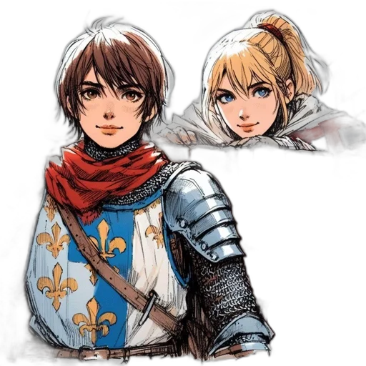 sword, weapon, crown, face, concept art, fantasy art, watercolor, pixel art transparent PNG cut-out