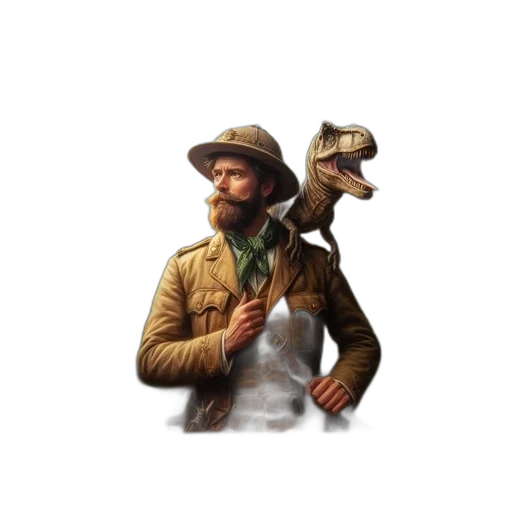 hat, staff, animal, creature, concept art, pixel art, fantasy art, 3d render transparent PNG cut-out