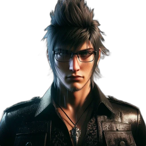 jacket, face, concept art, photorealistic, close-up, portrait, man, leather transparent PNG cut-out