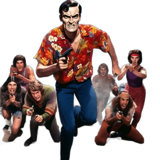 staff, comic book art, concept art, cartoon, fire, scene, resembling, filmic transparent PNG cut-out