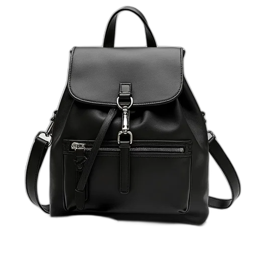 chloe, convertible, backpack, black transparent PNG cut-out