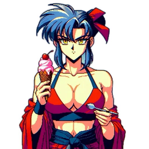 staff, weapon, vaporwave, pixel art, cyberpunk, anime, neon lights, fire transparent PNG cut-out