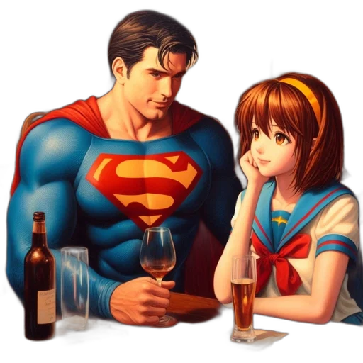 bottle, food, comic book art, pixel art, concept art, anime, underwater, inside transparent PNG cut-out