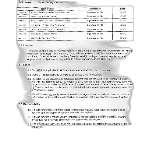 document, titled, bop, name, e-mail, management, retention, sections transparent PNG cut-out