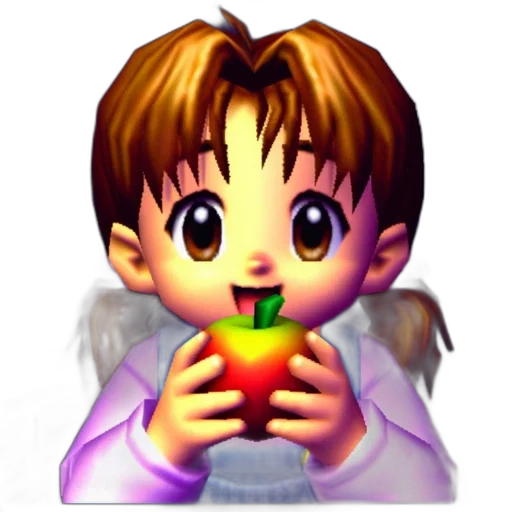 food, face, pixel art, 3d render, vaporwave, photorealistic, animated, girl transparent PNG cut-out