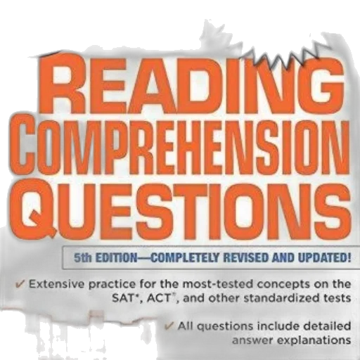 book, cover, title, 501, reading, comprehension, questions, bold transparent PNG cut-out