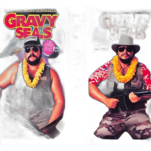 concept art, illustrated, movie, poster, gravy, seas, camo-clad, figure transparent PNG cut-out