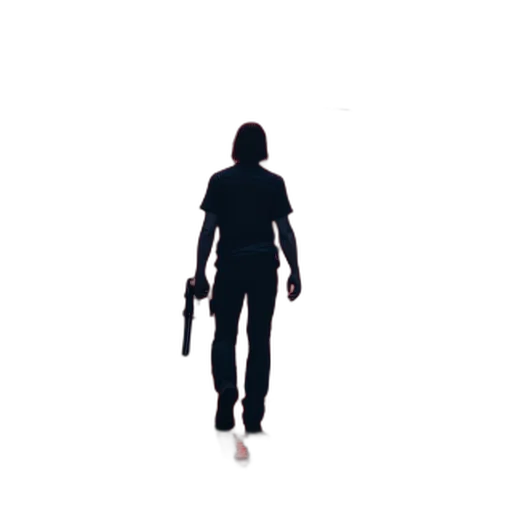 weapon, staff, jacket, robot transparent PNG cut-out