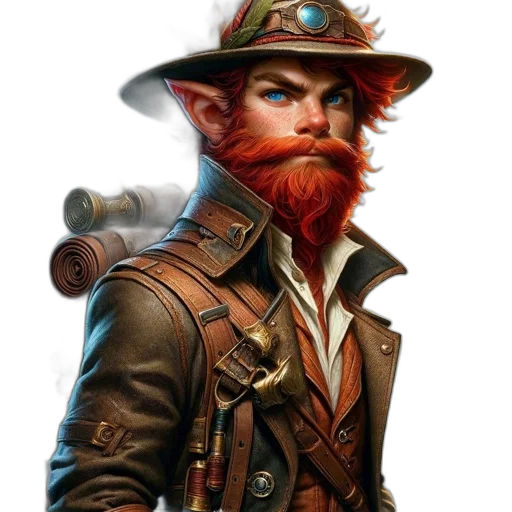 staff, hat, face, fantasy art, concept art, photorealistic, comic book art, bearded transparent PNG cut-out
