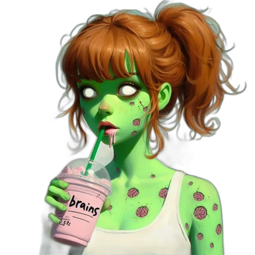 creature, face, mask, concept art, cartoon, photorealistic, fantasy art, green transparent PNG cut-out