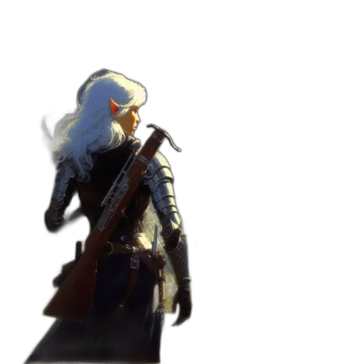 sword, weapon, jacket, dragon, concept art, fantasy art, watercolor, pixel art transparent PNG cut-out