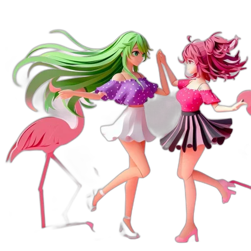 dress, concept art, 3d render, pixel art, fantasy art, green, neon, pastel transparent PNG cut-out