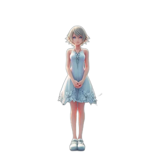 dress, robot, staff, face, 3d render, concept art, pixel art, anime transparent PNG cut-out