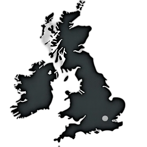 detailed, map, united, kingdom, england, highlighted, dotted, pattern transparent PNG cut-out