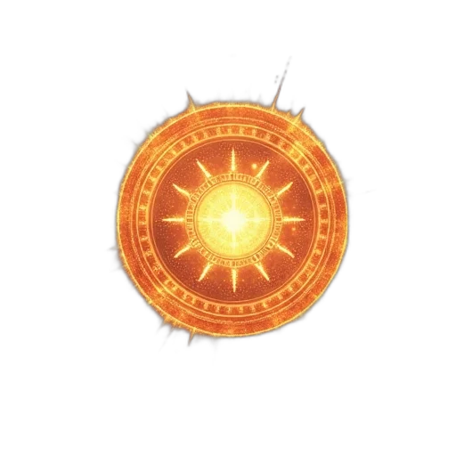 jewelry, crown, weapon, staff, 3d render, concept art, glowing, disk transparent PNG cut-out