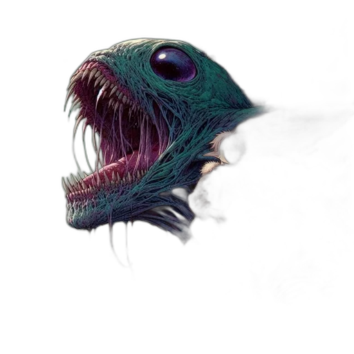 creature, dragon, mask, animal, concept art, fantasy art, photorealistic, 3d render transparent PNG cut-out