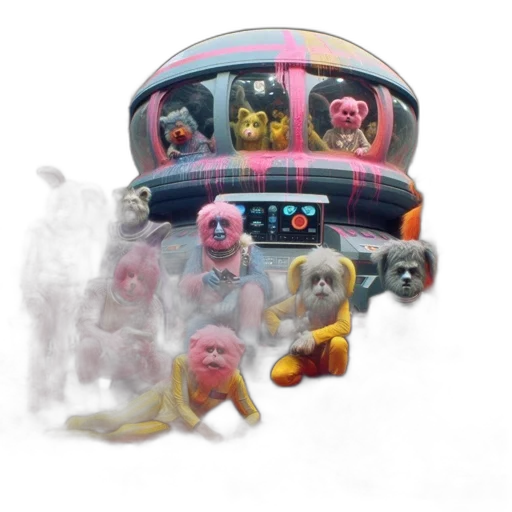 mask, robot, car, furniture, 3d render, concept art, photorealistic, outer space transparent PNG cut-out