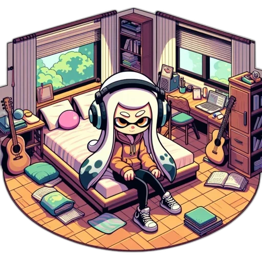 furniture, robot, pixel art, concept art, anime, cartoon, monochrome, green transparent PNG cut-out
