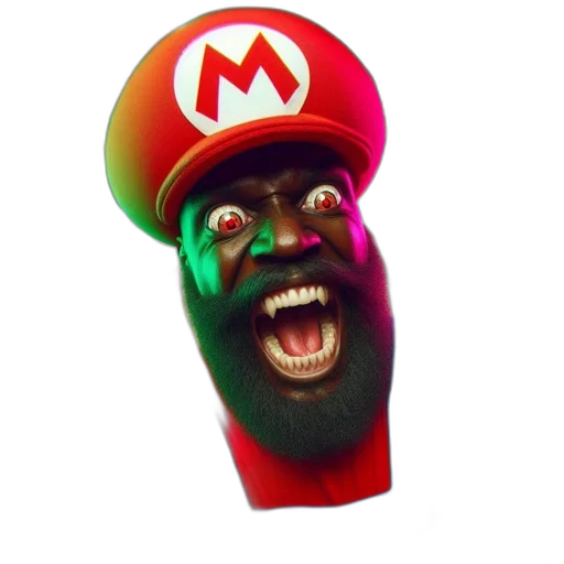 mask, hat, creature, face, 3d render, concept art, pixel art, image transparent PNG cut-out