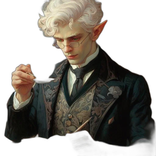 face, staff, jacket, fantasy art, concept art, oil painting, photorealistic, dark transparent PNG cut-out