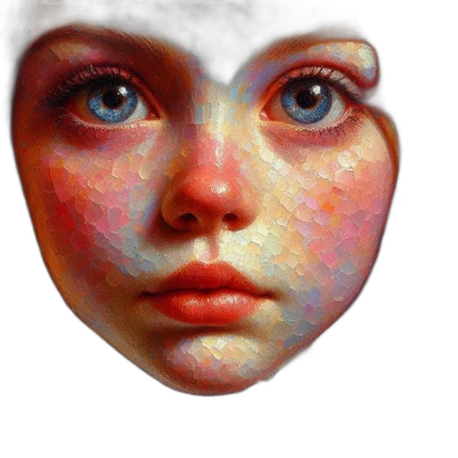mask, face, jewelry, creature, photorealistic, oil painting, fantasy art, 3d render transparent PNG cut-out