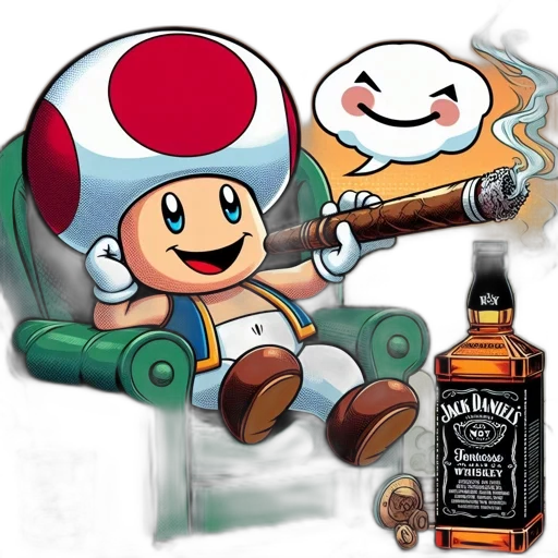 bottle, weapon, pixel art, concept art, comic book art, cartoon, fire, toad transparent PNG cut-out