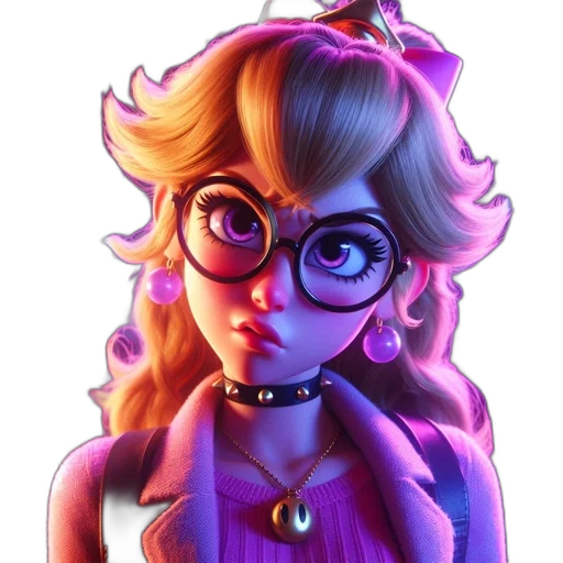 dress, staff, crown, face, cartoon, concept art, pixel art, fantasy art transparent PNG cut-out