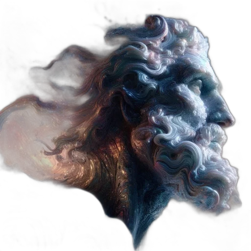 face, mask, hair, dragon, photorealistic, concept art, fantasy art, watercolor transparent PNG cut-out