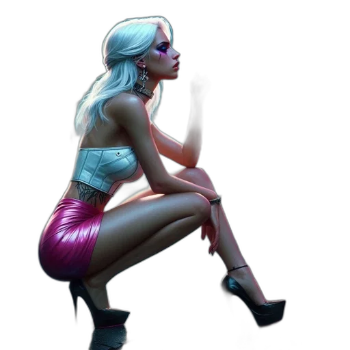 staff, dress, concept art, cyberpunk, fantasy art, pixel art, neon lights, pastel transparent PNG cut-out