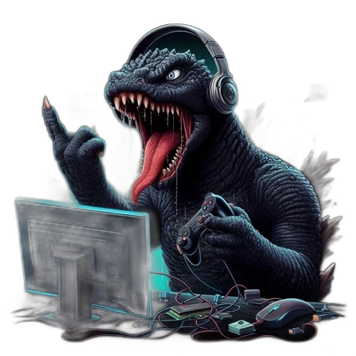 creature, animal, dragon, concept art, pixel art, anthropomorphic, similar, godzilla transparent PNG cut-out